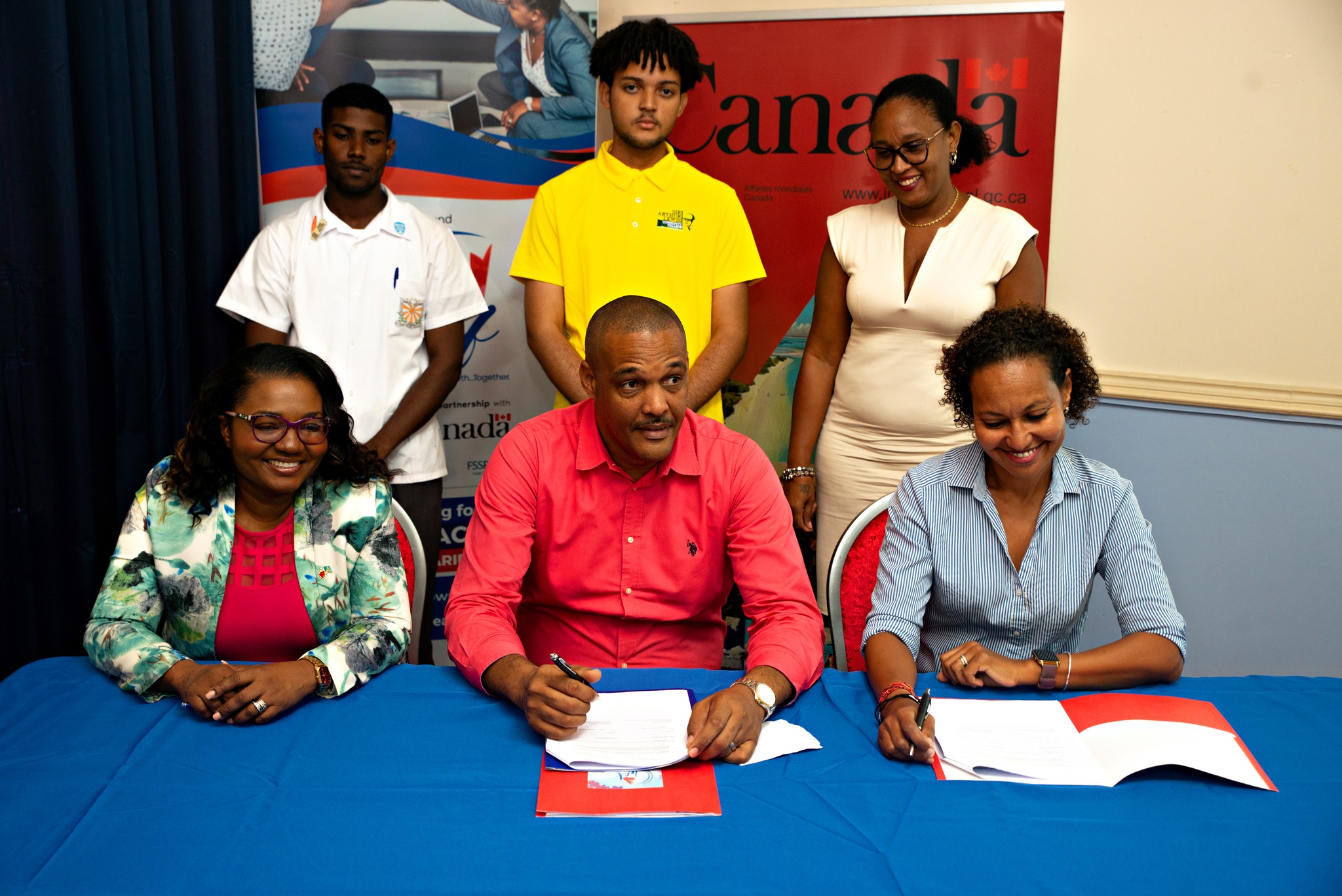 The LEAF Grant Signing Ceremony for St. Lucia Social Development Fund